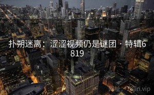 扑朔迷离：涩涩视频仍是谜团 · 特辑6819