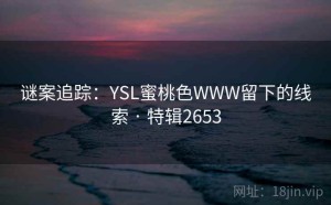 谜案追踪：YSL蜜桃色WWW留下的线索 · 特辑2653